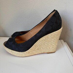 Coach Women's Black and Cream Courts